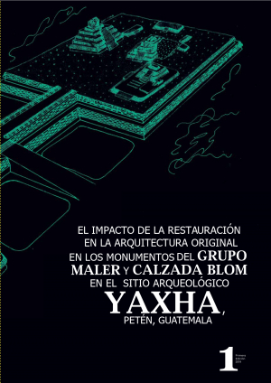 Idealización del sector norte del sitio arqueológico Yaxha 