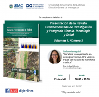 Portada de revista Centroamericana de Investigación y Postgrado Ciencia, Tecnología y Salud Vol. 7, Núm. 2 