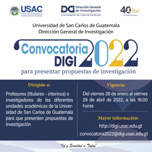 ABRIÓ CONVOCATORIA 2022 PARA PRESENTAR PROPUESTAS DE INVESTIGACIÓN EN LA DIGI