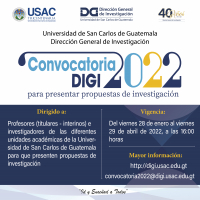 ABRIÓ CONVOCATORIA 2022 PARA PRESENTAR PROPUESTAS DE INVESTIGACIÓN EN LA DIGI