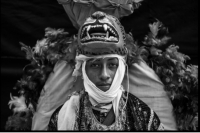 Figura 1. Danzante “Doce Tigre”, personaje del baile drama del Rabinal Achi