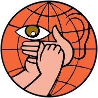 Este logotipo representa la letra A en alfabeto dactilológico, como idea que la primera letra del alfabeto indica el comienzo de algo bueno, positivo y lleno de descubrimientos. Las formas de una oreja y un ojo representan la posibilidad que ofrece este lenguaje para ver y oír a quienes no pueden hacerlo. Todo circunscrito en un círculo, símbolo de nuestro planeta, de la globalidad, del dialogo sin fronteras que permite el Foro e Internet (Tomado de http://www.sordoceguera.com/ICongreso.htm y http://www.sordoceguera.com/logoforo.htm)